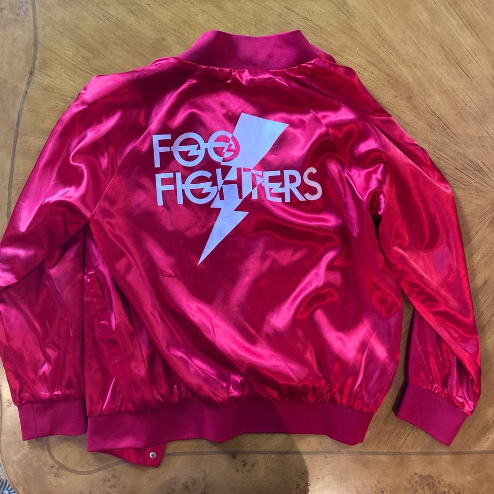 Red Satin Foo Fighters Jacket
